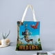 thumbnail image 2 of The Wild Life Bolso de tela con estampado de lienzo para mujer, bolsa de compras reutilizable y estética, con cremallera interior, regalo para mujer,40*40cm., 2 of 6
