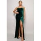 thumbnail image 1 of Vestido Maxi De Terciopelo Con Escote En Forma De Corazón Y Sin Tirantes, 1 of 5