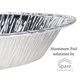 thumbnail image 5 of Bandejas Descartables de Aluminio de 9" (Paquete de 25) – Redondas, Seguras para Congelador, Perfectas para Quiche, Tartas y Pasteles, 5 of 7