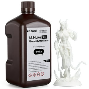 Resina Para Impresora 3D Elegoo Tipo Abs 3.0 405 Nm, Curado Por Uv, 2 Kg