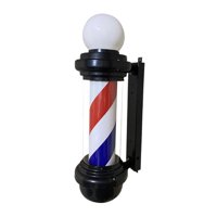 Ioensy - Barber Pole Led Light Rotating Salon Sign Light Stripes Para Exterior Interior Estilo C