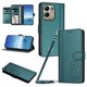 thumbnail image 1 of Funda Cartera Trébol para Xiaomi Redmi 17 4G/5G con Ranuras Tarjetas y Carga Inalámbrica Verde oscuro, 1 of 6