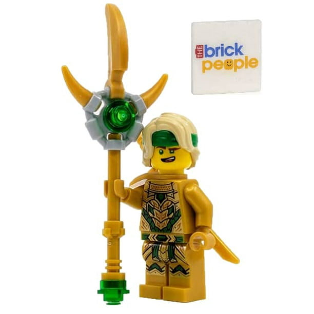 Minifigura de Lloyd Golden Oni LEGO Ninjago con Staff Weapo Lider