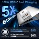 thumbnail image 3 of Cargador USB hibiker 100W de 5 puertos PD3.0 con tecnología GaN, 3 of 7