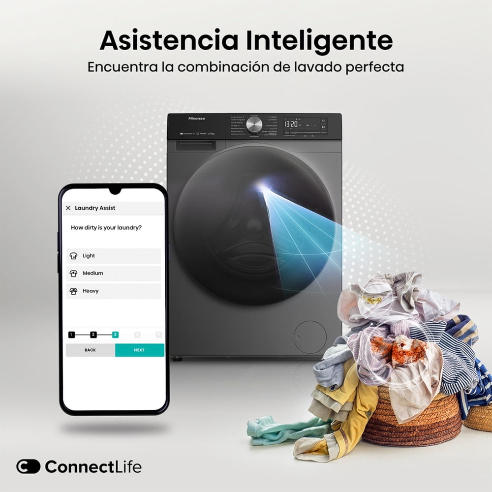 Hisense WD3S1443BT2 14/9 kg Titanium, foto 5