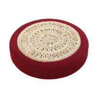Magideal - Cojín De Suelo De Tatami De Estilo Japonés, Almohada Multifuncional Para Sentarse, Cojín De Asiento De Suelo Para Sofá, Reposapiés, Balcón Interior Y Rojo Oscuro