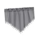 thumbnail image 4 of Cenefa Triangular Para Tratamiento De Ventanas, Cortina Para Cocina, Cafetería, Sótano, Gris, 4 of 5