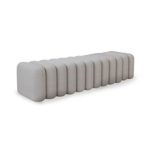 Santú Home & Deco - Banqueta Dormitorio Diseño Acolchado Sherpa