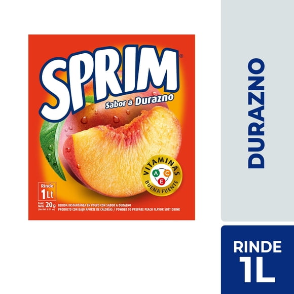 Jugo En Polvo Sabor Durazno Sobre, 20 g