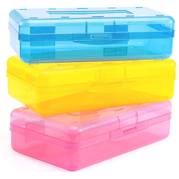 Estuche para lápices Sooez de gran capacidad, paquete de 3 con tapa hermética