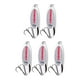 thumbnail image 1 of 5x Cucharas De Pesca Verticales Duros Spinnerbaits Cebos Para Lubinas Agua Dulce Agua Salada Plata 18g, 1 of 5