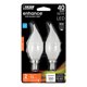 thumbnail image 2 of Bombilla LED Feit CA10 (punta de llama) E12 (candelabro), color blanco suave, 4,5 W, 2 of 3