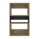 thumbnail image 2 of Mueble Auxilar Muro Baño Eco Negro Y Café Claro, 2 of 7