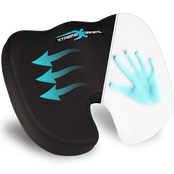 Cojín de asiento Xtreme Comforts Ortho-Seat acolchado de espuma con asa