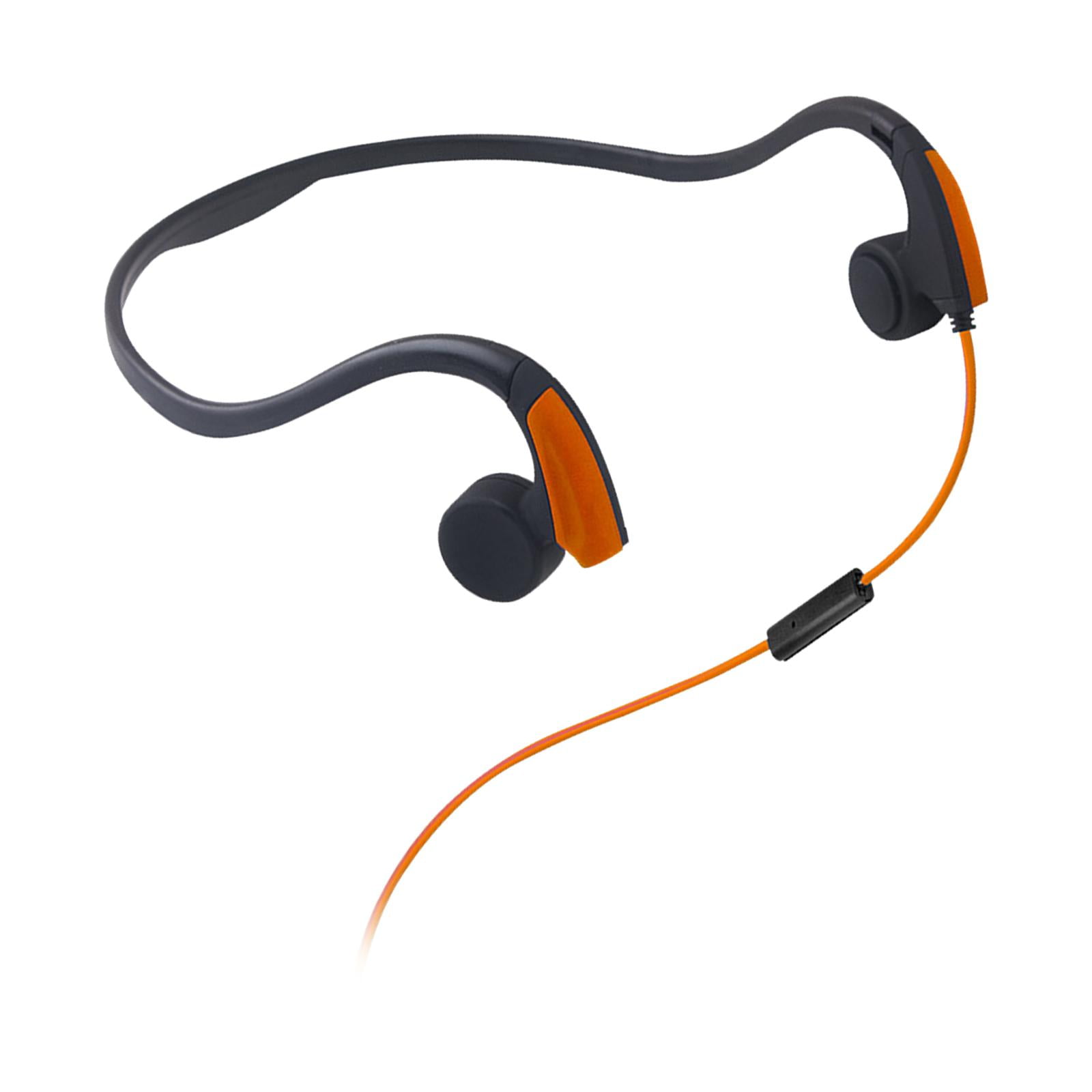 Bothyi - Auriculares Con Cable De Conducción Ósea Control De Voz Para Correr Deporte Al Aire Libre Naranja