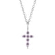 thumbnail image 1 of Collar HESHPAWS S925 Sterling Silver Cross Morado, 1 of 3