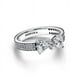 thumbnail image 3 of Anillo Pandora Doble Fila Moño Brillante Plata Esterlina 7.5, 3 of 4