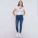 thumbnail image 4 of Polera Mujer M/C Rib Cuello V Roulette Gris Corona, 4 of 5