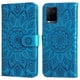 thumbnail image 3 of Funda tipo cartera FOXDOCK para Vivo Y21 , diseño girasol en relieve, cuero PU, cierre magnético, soporte y tarjetero, 3 of 5