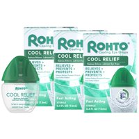 Eye Drops Rohto Cool Relief Para Aliviar El Enrojecimiento, 12 Ml (Paquete De 3)