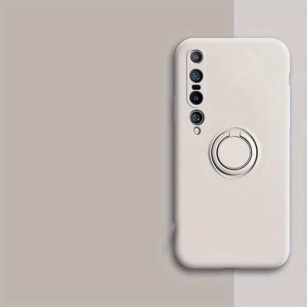 Suitable For Xiaomi 10 Phone Case Integrated Bracket Car Magnetic Suction Xiaomi 10 Pro Protective Cover Anti-fall Full Package Edge Liquid Pure Color Simple Stylish Trend MIUI Stand Bracket