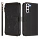 thumbnail image 2 of Funda Cartera Mariposa para [Samsung Galaxy S21] con Soporte y Cremallera Negro, 2 of 6