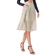 thumbnail image 4 of Falda Midi Línea A de Mujer INSPIRE CHIC Vuelta al Colegio Estampado Floral Chifón Vintage Verano Faldas Albaricoque Gris M, 4 of 5