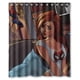 thumbnail image 1 of Cortina de ducha de Spiderman con ilustración de Mary Jane enojada, juego de cortina de baño con ganchos, tamaño 60 x 72 pulgadas, 1 of 3