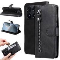 Gangxun - Funda Con Cremallera Para Xiaomi 14T, Carcasa Cartera De Cuero Pu Con Soporte Y Tarjetero