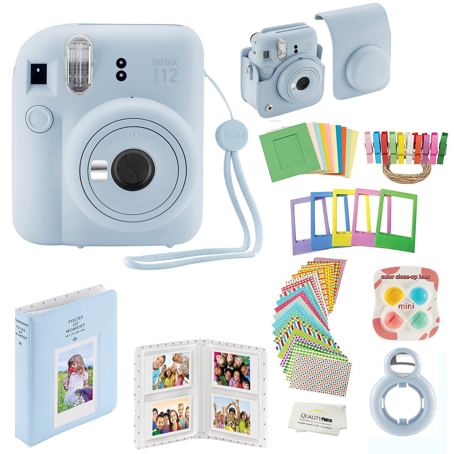 Cámara Instantánea Fujifilm Instax Mini 12 Con Kit De Accesorios Azul