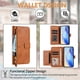 thumbnail image 4 of Funda tipo libro para OPPO Reno 11F 5G con bolsillo con cremallera, cierre magnético, 7 ranuras para tarjetas y correa para la muñeca., 4 of 6
