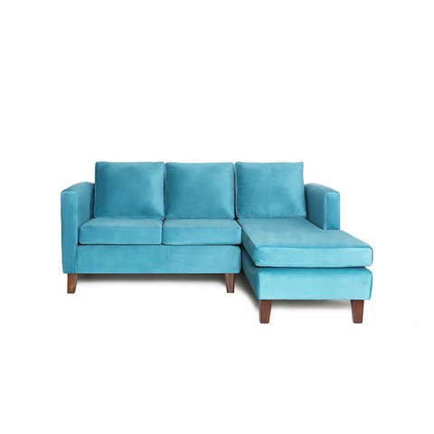 Barra Design - Seccional Mila Derecho Felpa Turquesa