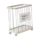 thumbnail image 3 of Cesta De Lavandería Con Ruedas, Carrito Organizador Con Ruedas Para Dormitorio Familiar, Color Plateado Y Blanco, 3 of 5