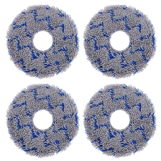 Uxcell - 4 Piezas De Almohadillas De Trapeador De Tela Para Aspiradora, Accesorios De Trapeador De Tela Para Robot Aspirador, Almohadillas De Reemplazo