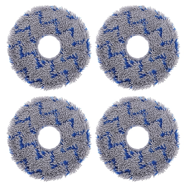 4 piezas de almohadillas de trapeador de tela para aspiradora, accesorios de trapeador de tela para robot aspirador, almohadillas de reemplazo
