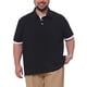thumbnail image 1 of INSPIRE CHIC Camisa Polo de Negocios de Manga Corta para Hombre Grande y Alto, Tejido Suave de Oficina, 5XL Negro, 1 of 4
