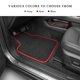 thumbnail image 5 of Alfombrillas para coche MUQIDA 4 piezas Antideslizantes Impermeables Negro/Rojo, 5 of 6