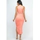 thumbnail image 3 of Vestido Largo Sin Mangas Con Fruncido Lateral Y Abertura, 3 of 5