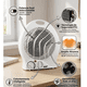 thumbnail image 2 of Ventilador Calefactor Eléctrico RAF R.1180 | Potencia 2000W | Termostato Ajustable | Cobertura hasta 15 m² | Protección contra Sobrecalentamiento PTC | Diseño Compacto y Silencioso, 2 of 7