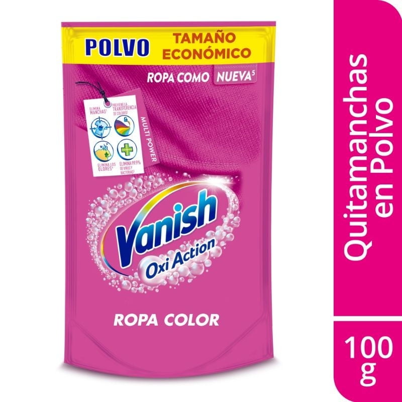 Quitamanchas Polvo Ropa Color Doypack 100 g Vanish