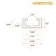 thumbnail image 5 of Kit de intersección T-Track POWERTEC 71704V para Universal T Track, 5 of 9
