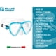 thumbnail image 3 of Máscara Cressi Ikarus de 2 lentes transparente/verde aguamarina para adultos, 3 of 4