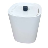 Oem - Basurero Papelero Plástico Baño Tapa Vaivén Deco 2