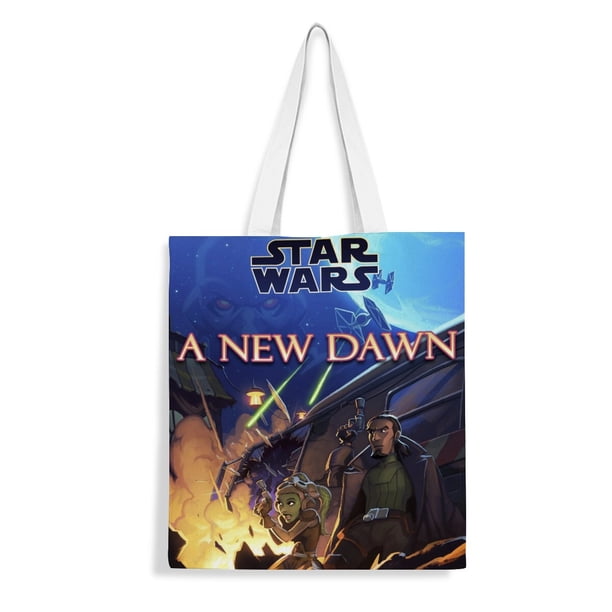 A New Dawn Bolso de tela con estampado de lienzo para mujer, bolsa de compras reutilizable y estética, con cremallera interior, regalo para mujer, 35 × 40 cm.