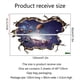 thumbnail image 1 of 1pc, 3d Broken Wall Universe Star Astronaut Floor Sticker Bedroom Living Room Room Decoration Self-adhesive Floor Sticker, 1 of 5