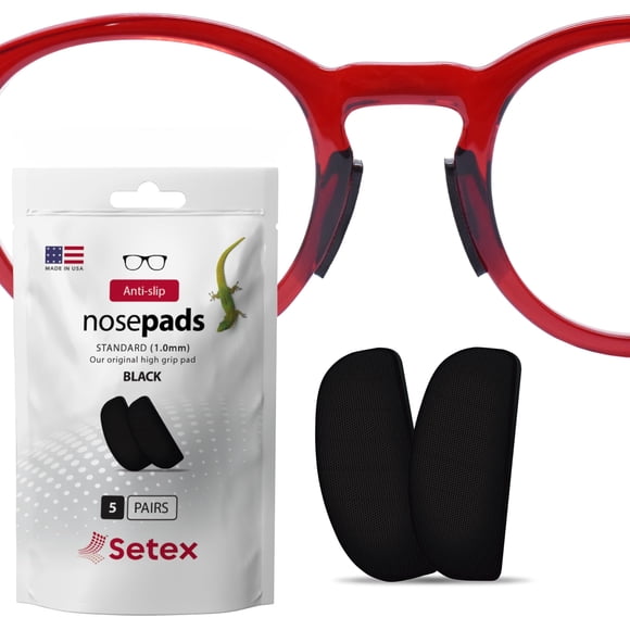 Almohadillas nasales para anteojos Setex Gecko Grip, 1 mm, antideslizantes (5 pares)
