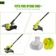 thumbnail image 5 of Bobina de hilo trenzado de 0,080" para desbrozadora Ryobi AC80RL3 de 11 pies (3,3 m) para Ryobi One+ de 18 V, 24 V y 40 V, inalámbrica, con alimentación automática, para desbrozadora eléctrica, recort, 5 of 7