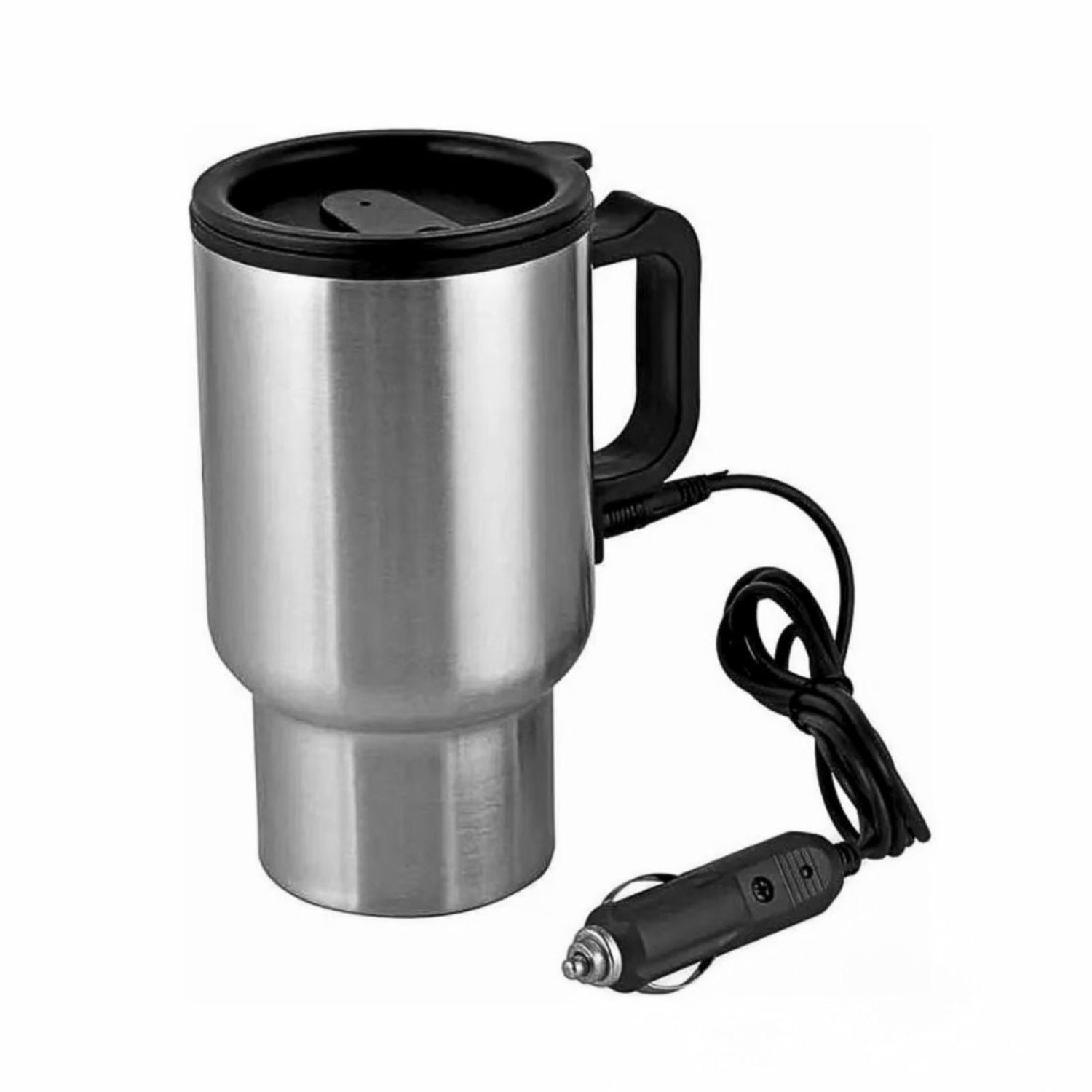 Disparo - Vaso Auto Eléctrico 16cm Calentador Gris Taza Viaje