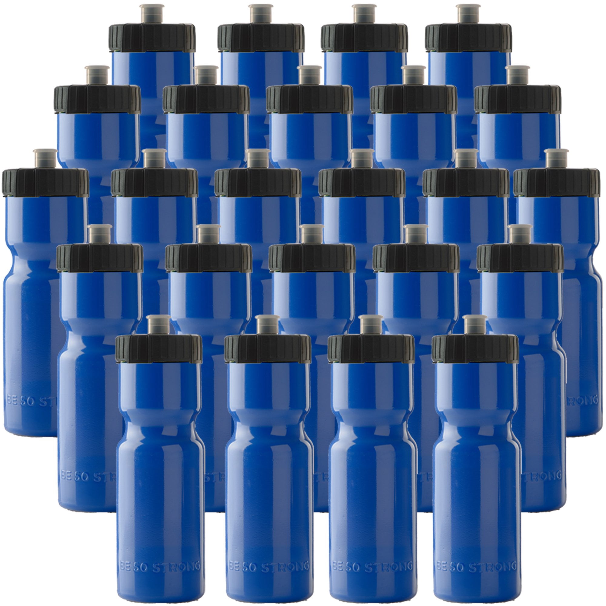 50 Strong - Botellas De Agua, 50 Botellas Deportivas Resistentes, 24 Unidades, 650 Ml, Sin Bpa