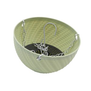 Ioensy - Cesta Colgante Para Plantas De Interior Y Exterior, Para Patio, Porche, Color Verde